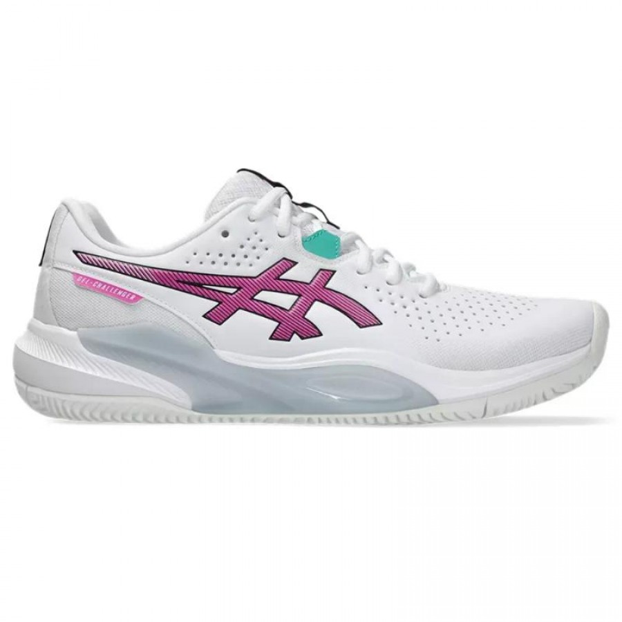 Tênis Sakura Asics Gel Challenger 15 Clay White Pink