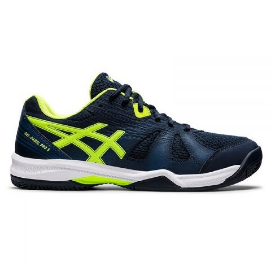 Scarpe Asics Gel Padel Pro 5 Blu Verde Francese Hazard PADELPOINT Scarpe Asics Gel Padel Pro 5 Blu Verde Francese Hazard