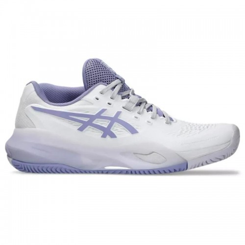 Asics Gel Resolution X Clay Clay Blanche Violette Baskets pour femmes
