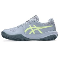 Zapatillas Asics Gel Resolution X Clay GS Gris Azul Pistacho Junior