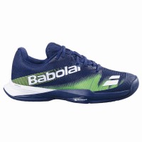 Babolat Jet Premura 2 Bleu foncé Vert Flash Junior Baskets