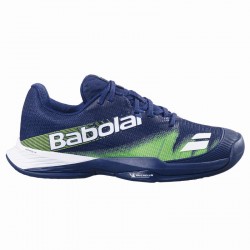Babolat Jet Premura 2 Bleu foncé Vert Flash Junior Baskets