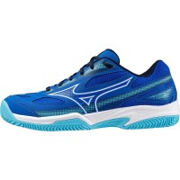 Mizuno Break Shot 4 Clay Blue White Sneakers  Offer + Cheap