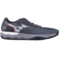 Mizuno Wave Enforce Court Clay Gray White Blue Sneakers  Offer + Cheap