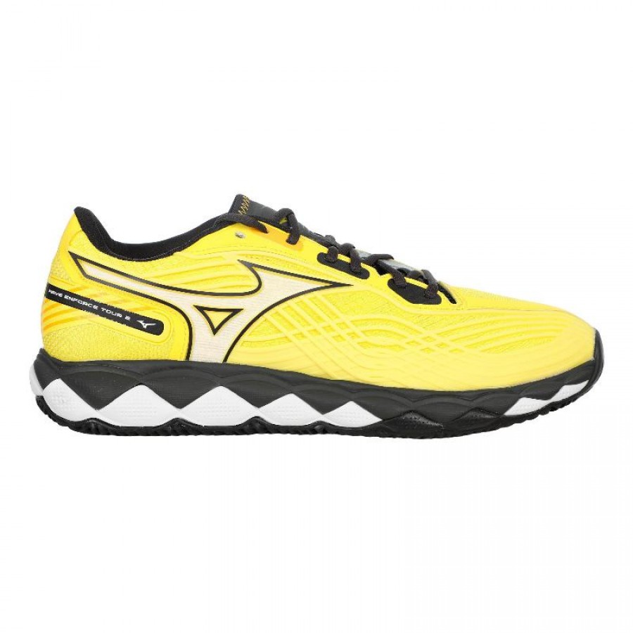 Mizuno Wave Enforce Tour 2 Padel Yellow Black Sneakers  Offer + Cheap