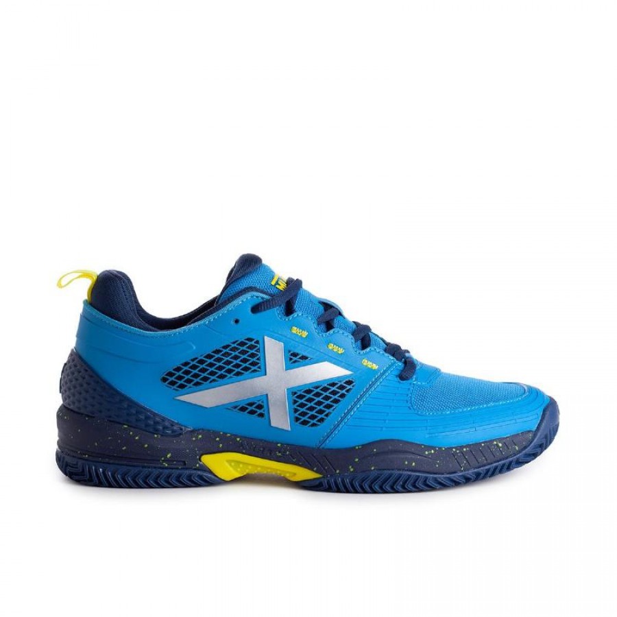 Sneakers Monaco di Baviera Atomik 19 Blu Navy Blu Giallo PADELPOINT Sneakers Monaco di Baviera Atomik 19 Blu Navy Blu Giallo
