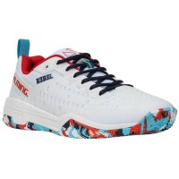 Salming Rebel Light Dazzle White Red Blue Women''s Shoes  Offer + Cheap
