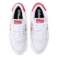 Wilson Pro Staff 87 Mesh White Red Sneakers  Offer + Cheap