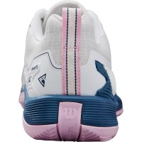 Wilson Rush Pro 4.5 Clay White Blue Women''s Sneakers  Offer + Cheap