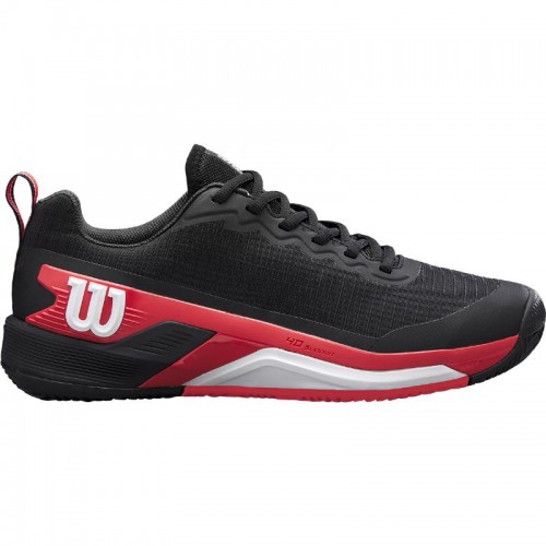 Wilson Rush Pro 4.5 Clay Nero Rosso Bianco Sneakers