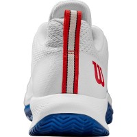 Wilson Rush Pro Lite White Blue Red Sneakers  Offer + Cheap