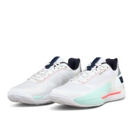 Tênis Wilson Rush Tour 5 Clay White Aqua Coral