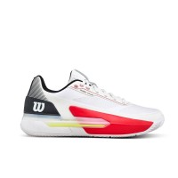 Wilson Rush Tour 5 Scarpe Clay White, Nero Rosso