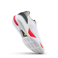 Wilson Rush Tour 5 Scarpe Clay White, Nero Rosso